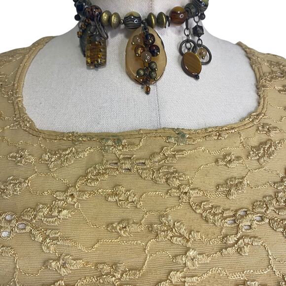 Vintage E.K. Designs 90s Victorian Style Floral Delicate Blouse - Picture 4 of 13